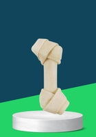 DOG CHEW KNOTTED WHITE 2 8-1